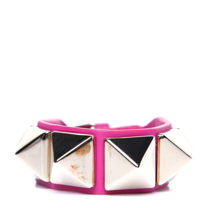Valentino Garavani Calfskin Macro Rockstud Bracelet Pink 1 of 14