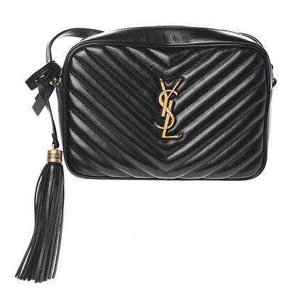 Saint Laurent Calfskin Matelasse Monogram Lou Camera Bag Black 1 of 9