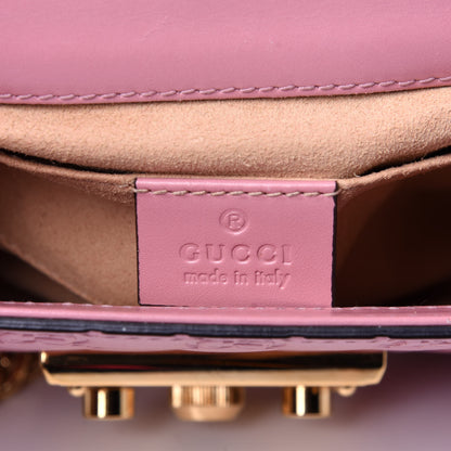 Gucci Guccissima Small Padlock Shoulder Bag Rose Baby Candy 8 of 12