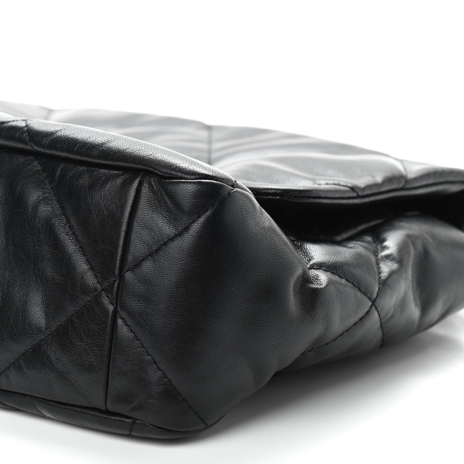 Chanel Goatskin Quilted Large Chanel 19 Flap Black 10 of 11