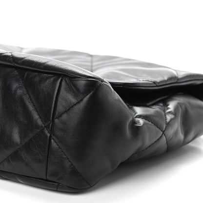 Chanel Goatskin Quilted Large Chanel 19 Flap Black 10 of 11
