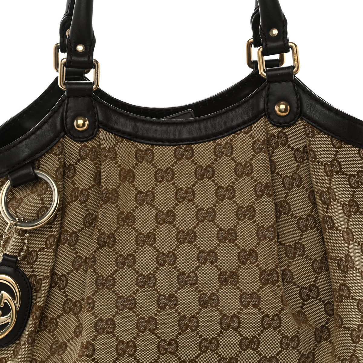 Gucci Monogram Medium Sukey Tote Brown 9 of 14