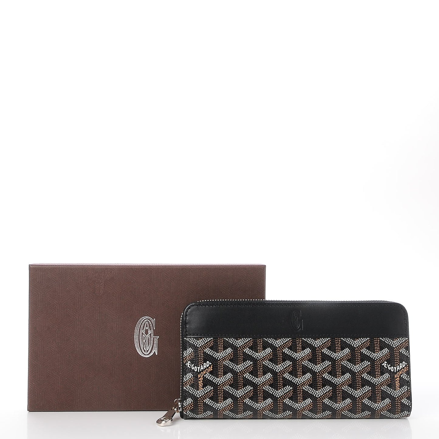 Goyardine Matignon Zip Around GM Wallet Black
