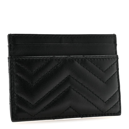 Gucci Calfskin Matelasse GG Marmont Card Holder Black 3 of 8