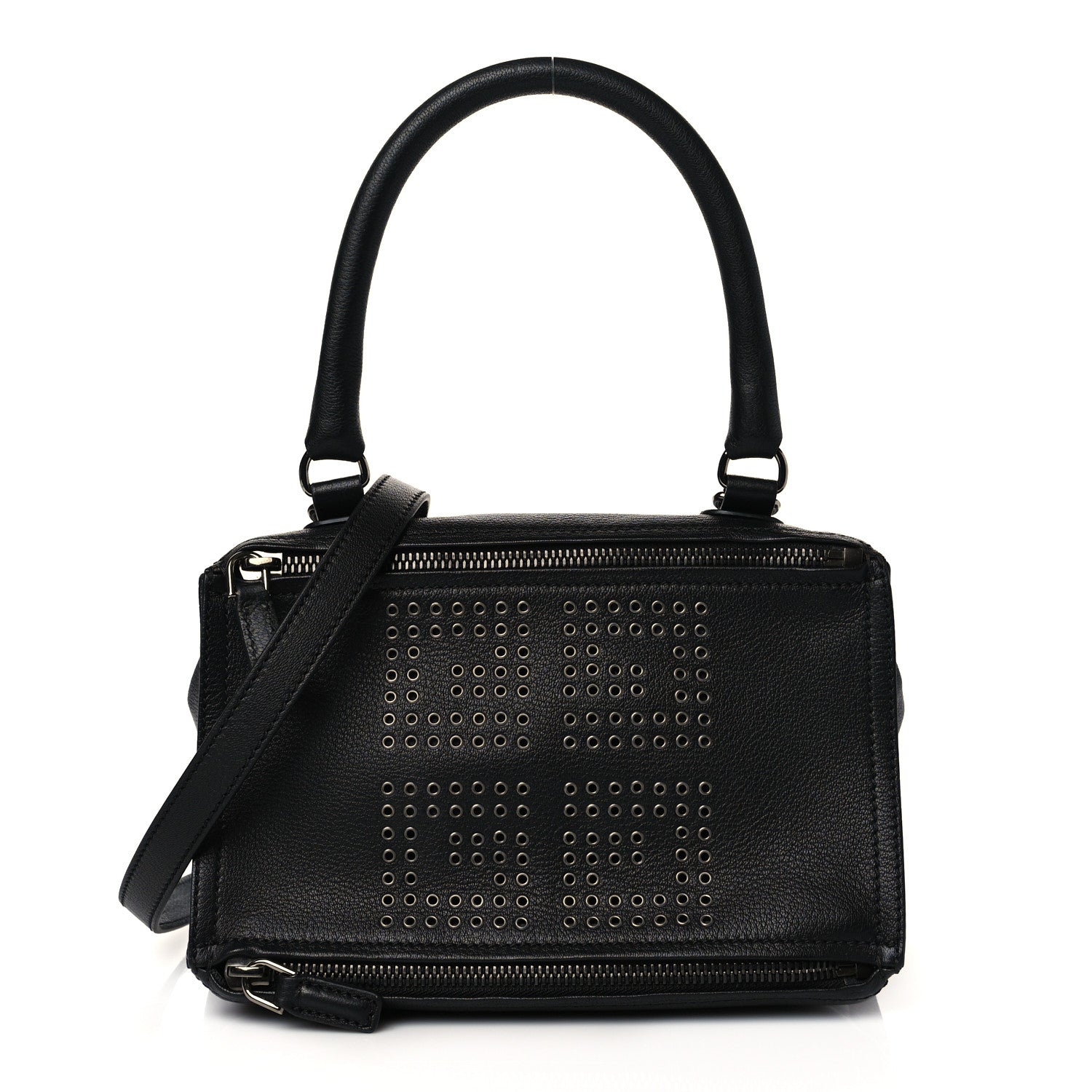Givenchy Sugar Goatskin Rivet Embellished Large Pandora Black 1 of 10