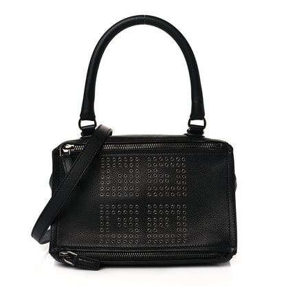 Givenchy Sugar Goatskin Rivet Embellished Large Pandora Black 1 of 10