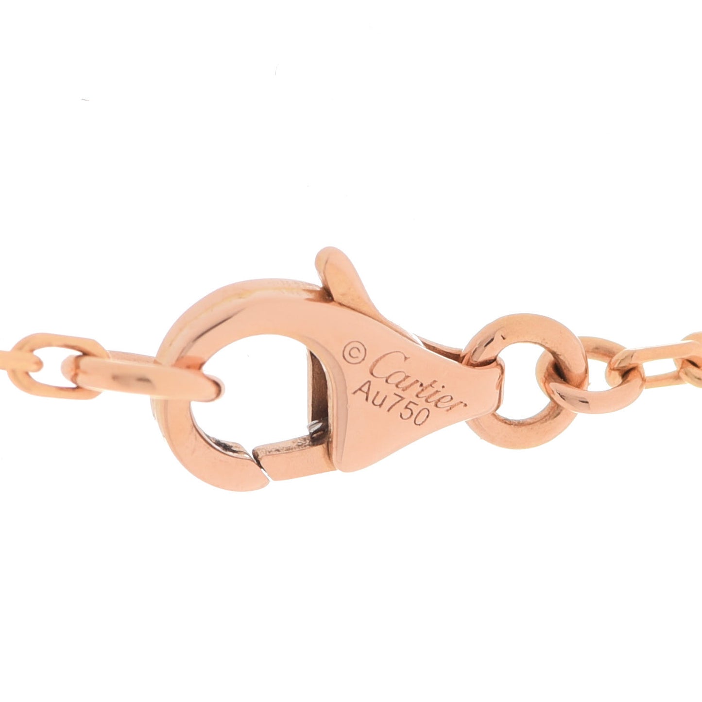 18K Pink White Yellow Gold Diamond Trinity Pendant Necklace
