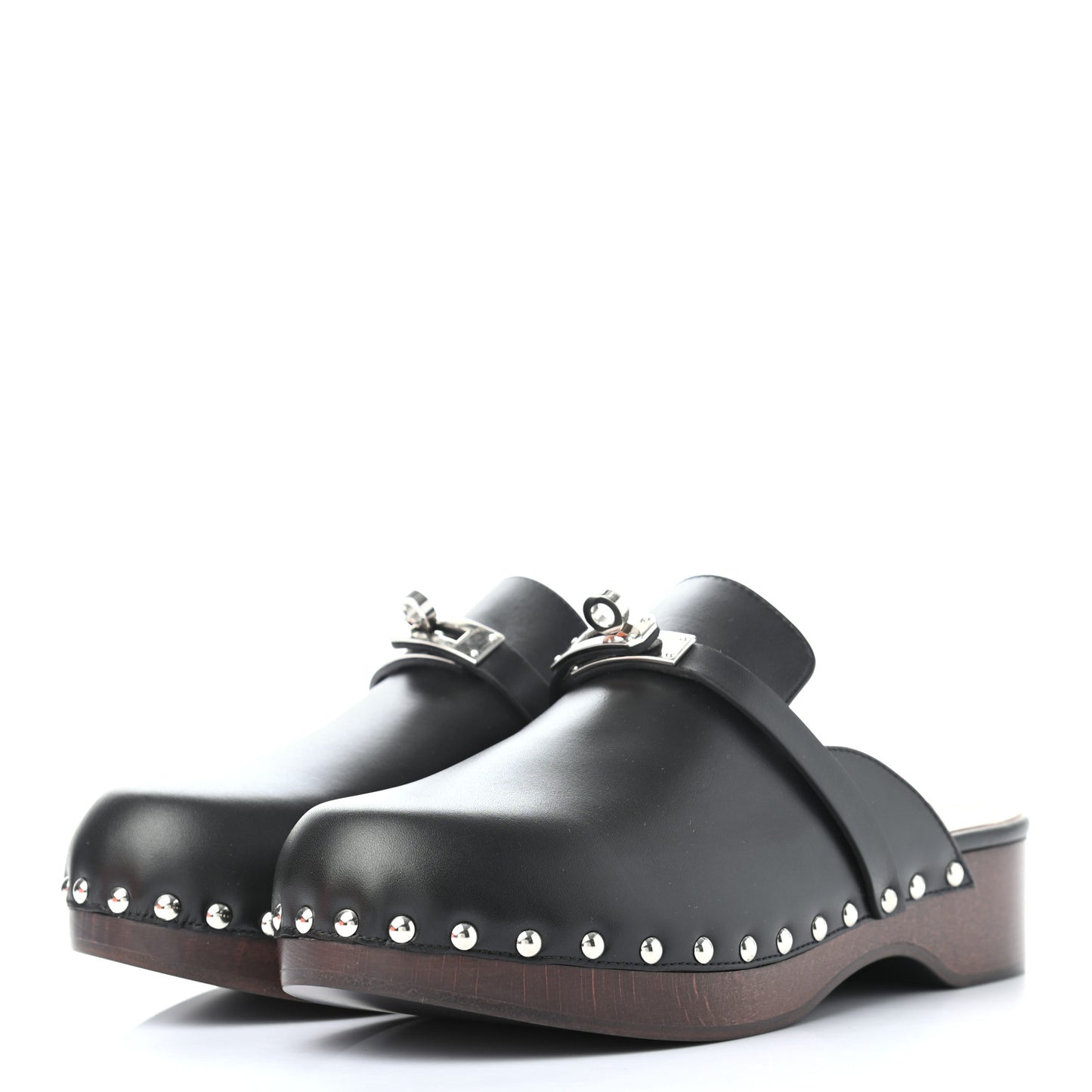 Calfskin Carlotta Mules 38 Black