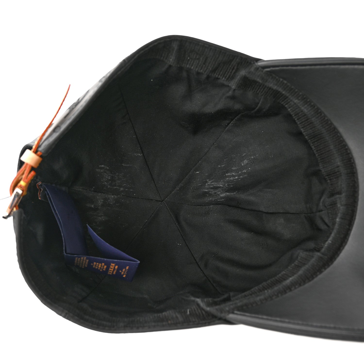 Louis Vuitton Calfskin Monogram Shadow Baseball Cap 60 Black 7 of 12