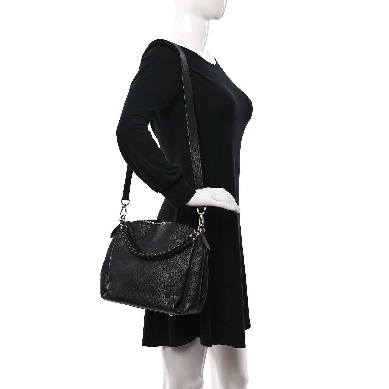 Louis Vuitton Mahina Babylone Chain BB Black 2 of 9