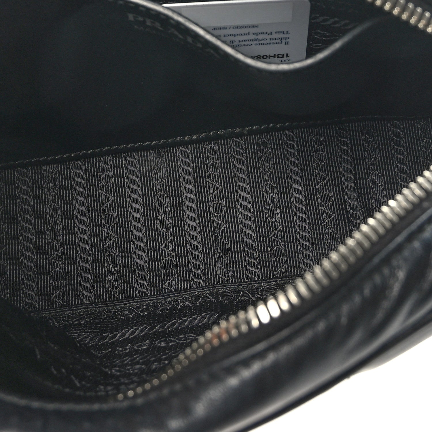 Prada Soft Calfskin Diagramme Camera Bag Black 10 of 15