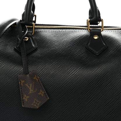 Louis Vuitton Epi Speedy Soft 30 Black 7 of 9