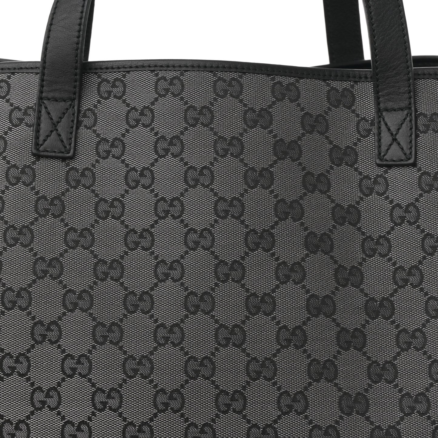 Metallic Monogram XL Shopper Black