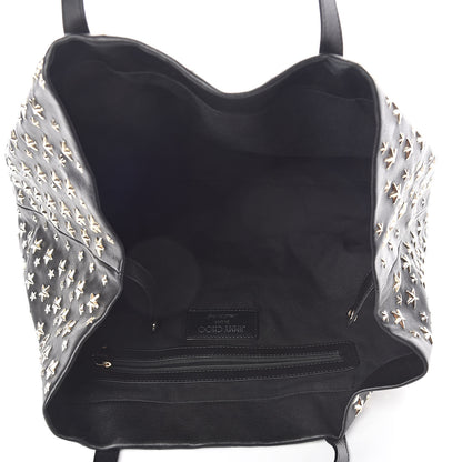 Jimmy Choo Calfskin Sofia Star Studded Tote Black 5 of 9