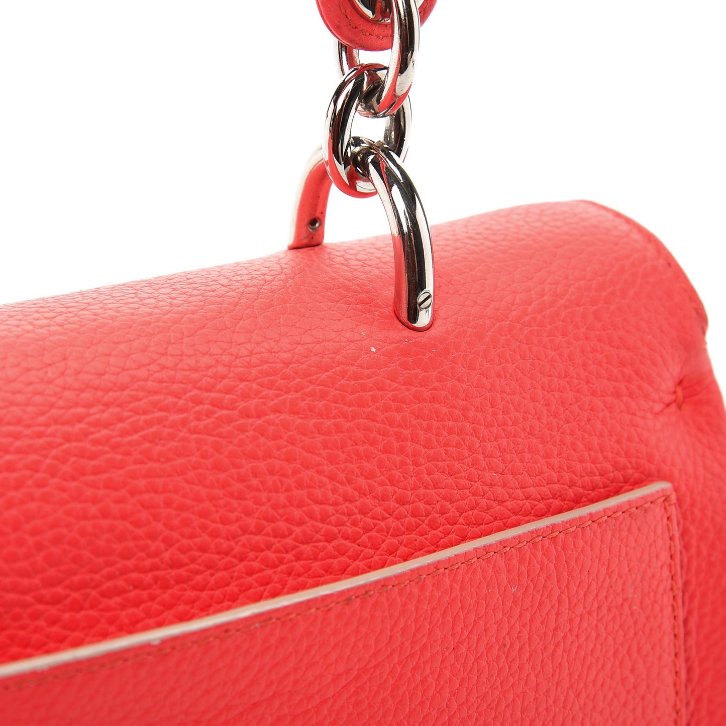 Bullcalf Mini Be Dior Satchel Fluorescent Goji Pink