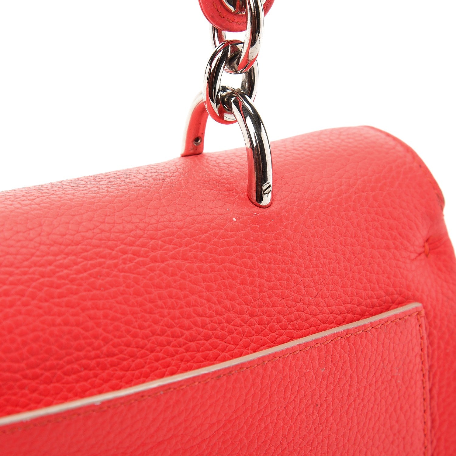 Christian Dior Bullcalf Mini Be Dior Satchel Fluorescent Goji Pink 12 of 19
