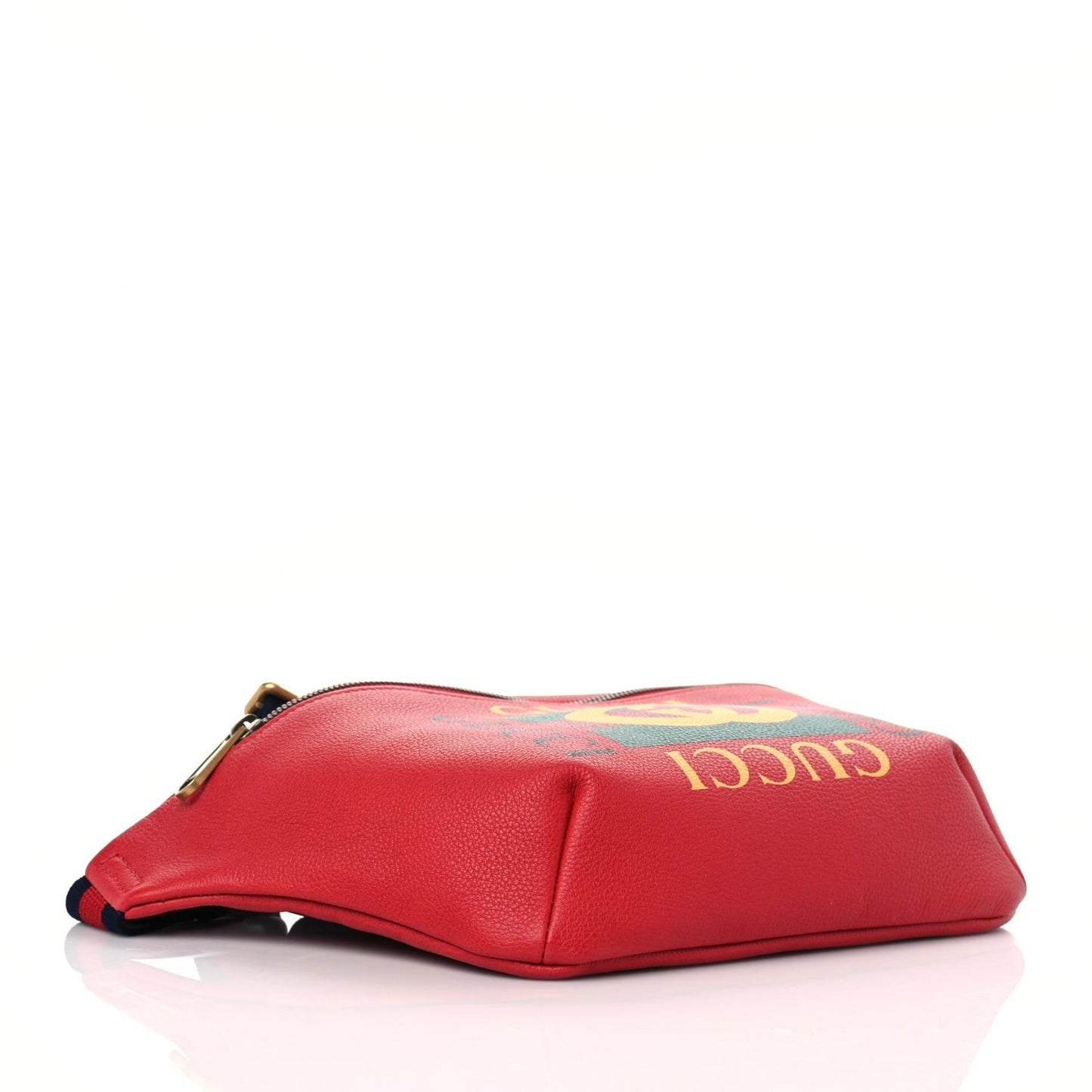 Grained Calfskin Logo Belt Bag Hibiscus Red