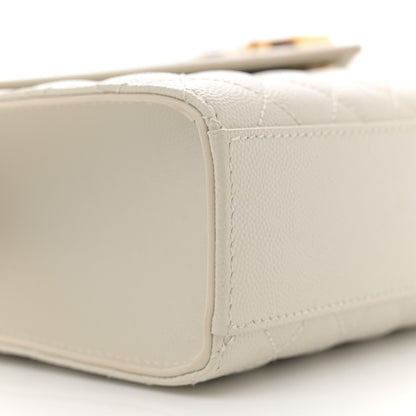 Saint Laurent Grain De Poudre Textured Mixed Matelasse Large Triquilt Monogram Satchel Crema Soft 9 of 12