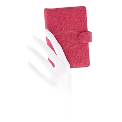 Chanel Caviar Timeless CC Ring Agenda Planner Pink 2 of 8