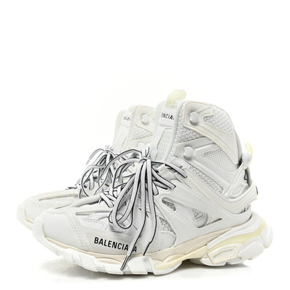 Balenciaga Mesh Nylon Womens Track Hike Sneakers 38 White 3 of 9