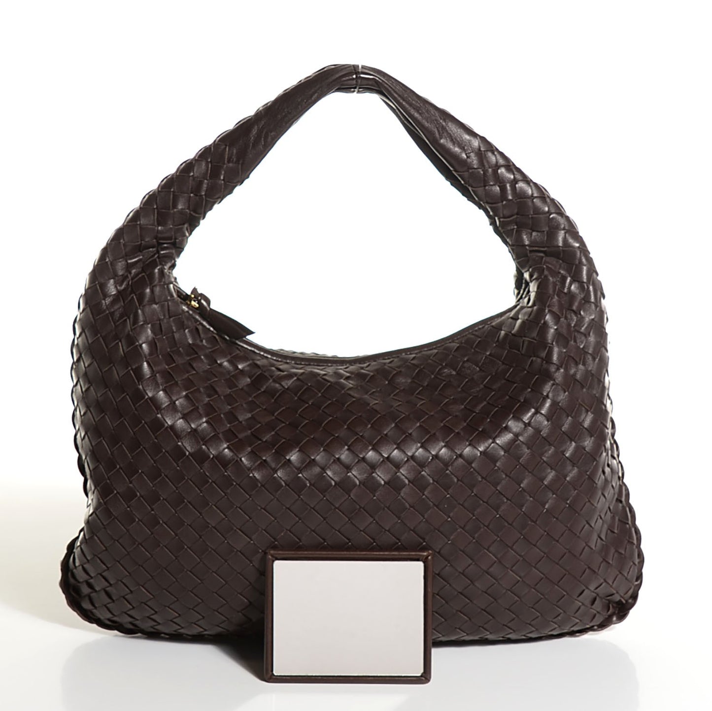 Nappa Intrecciato Medium Veneta Hobo Ebano
