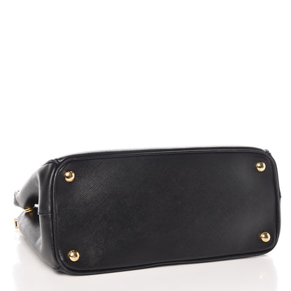 Prada Saffiano Small Galleria Double Zip Tote Black 5 of 10
