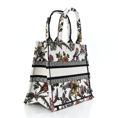 Christian Dior Canvas Jardin Botanique Embroidered Small Book Tote Multicolor 3 of 9