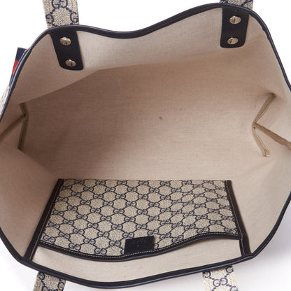 Gucci GG Plus Monogram Medium Signature Web Loop Tote Navy 4 of 8