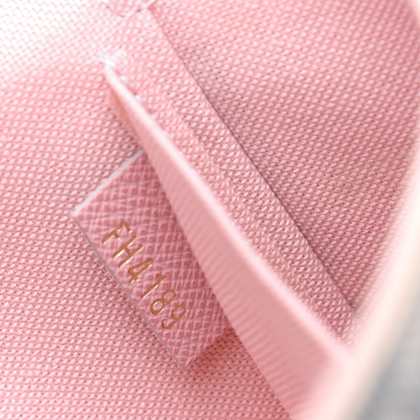 Damier Azur Pochette Felicie Chain Wallet Rose Ballerine