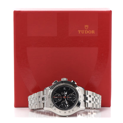 TUDOR Stainless Steel 41mm Chronoautic Automatic Watch Black 79380P 6 of 6