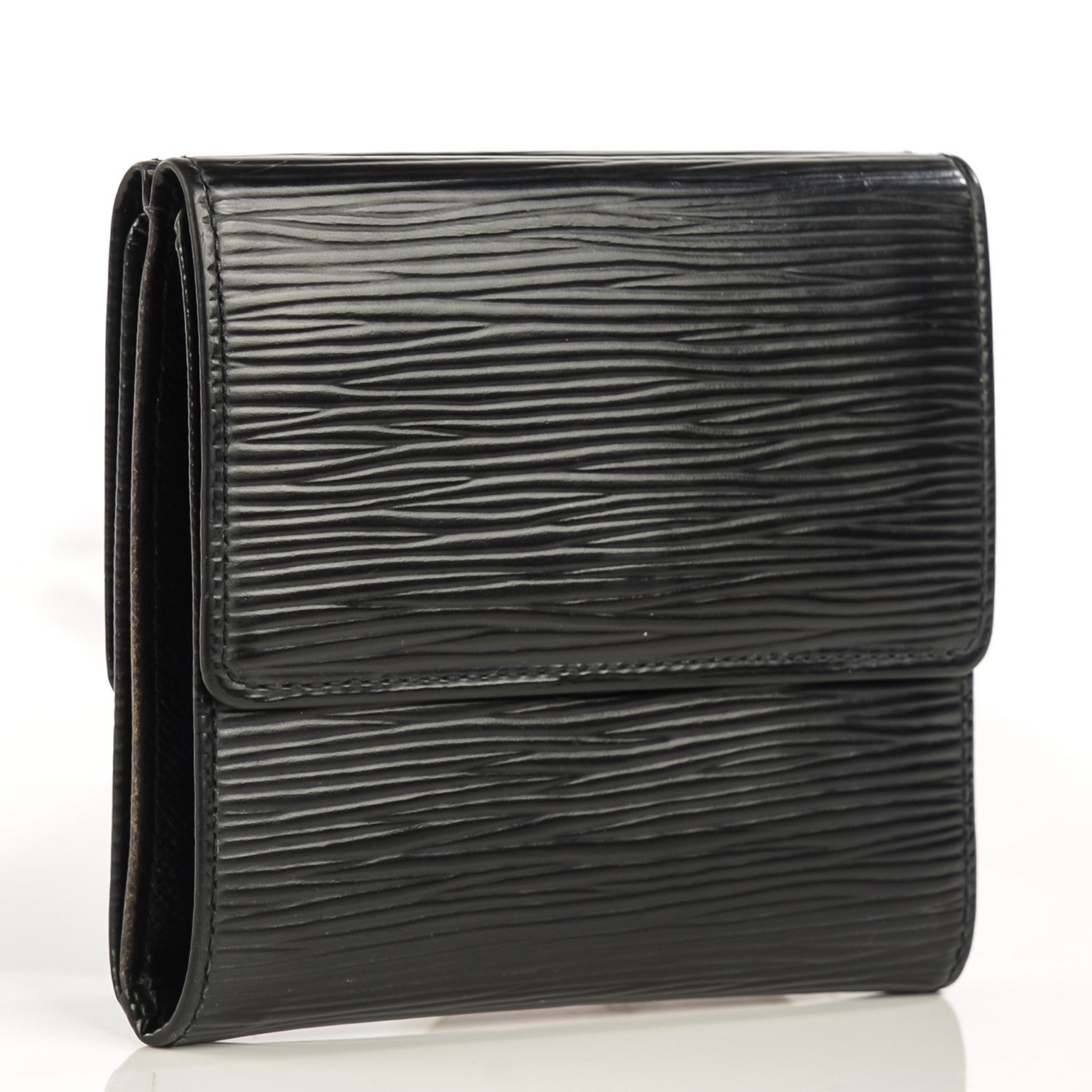 Louis Vuitton Epi Elise Wallet Black 3 of 8