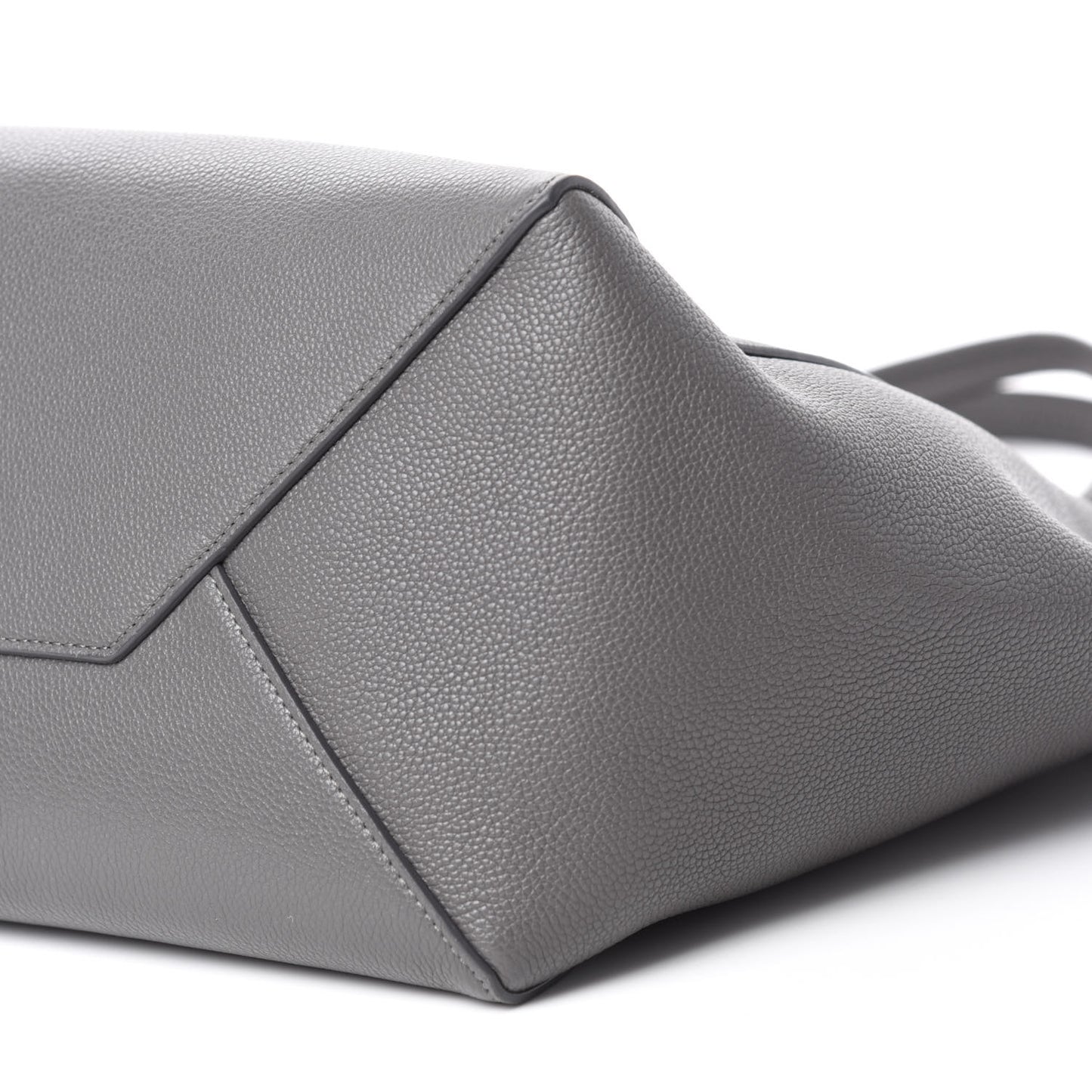 Soft Grained Calfskin Belt Cabas Phantom Medium Grey