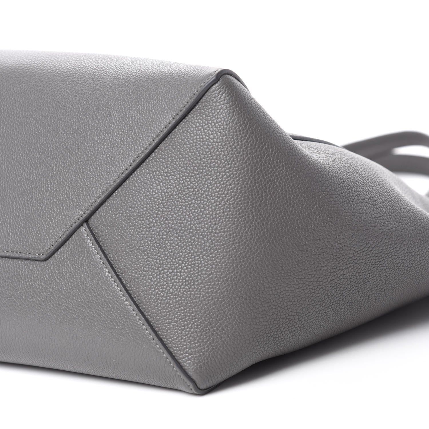 Celine Soft Grained Calfskin Belt Cabas Phantom Medium Grey 7 of 10