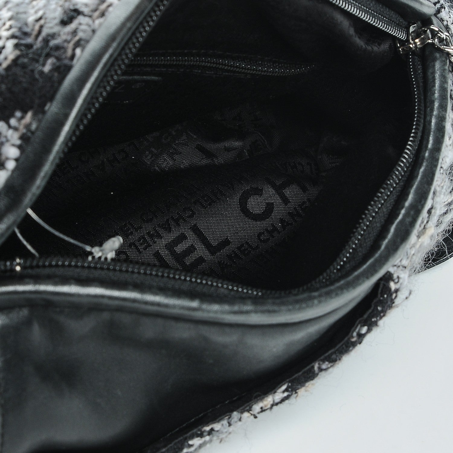 Chanel Tweed Lambskin Paris NY Camera Bag Black 5 of 7