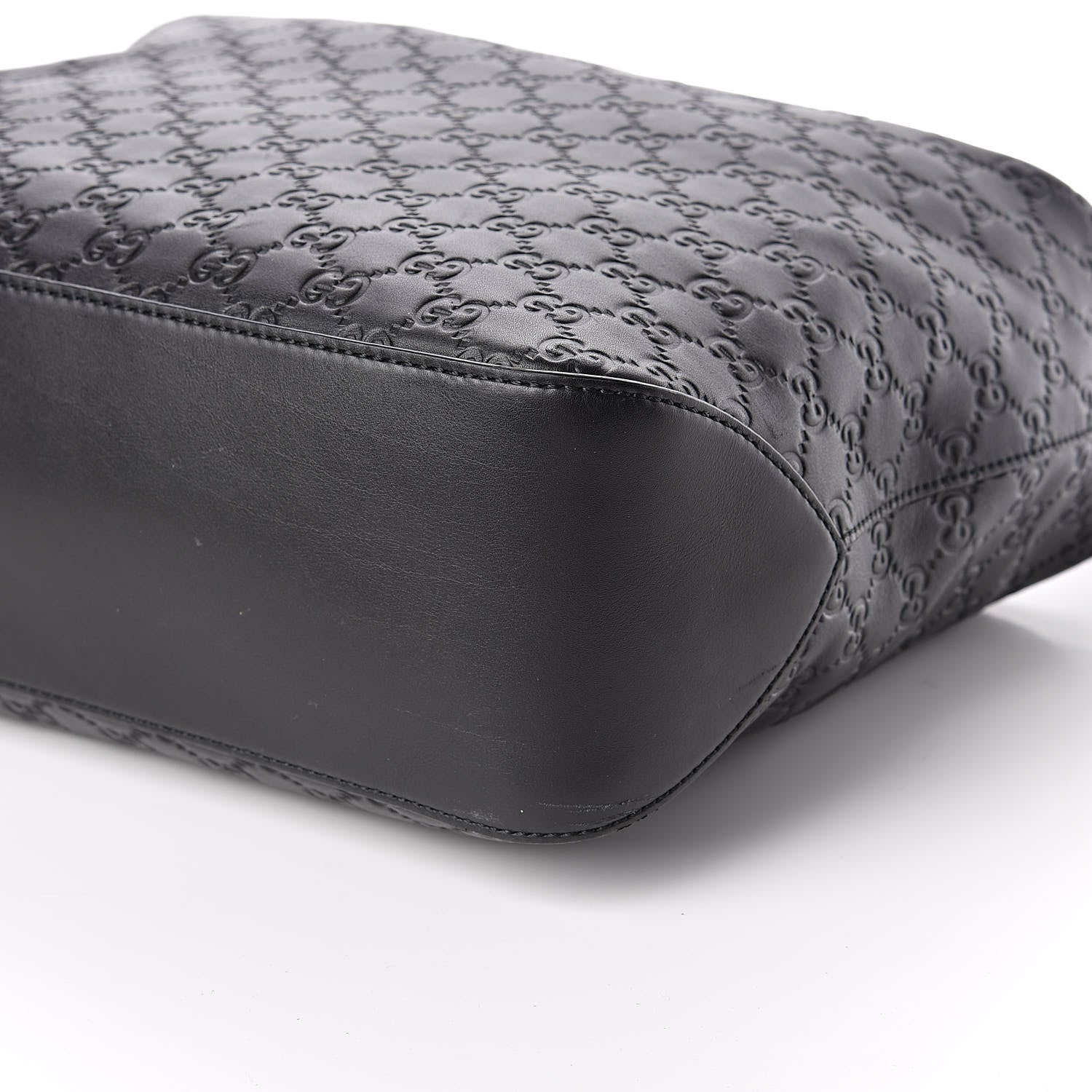 Gucci Guccissima Signature Large Linea A Hobo Black 9 of 10
