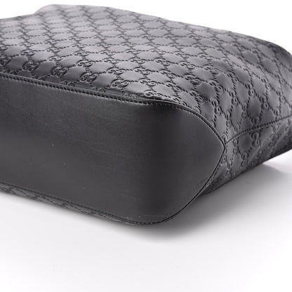 Gucci Guccissima Signature Large Linea A Hobo Black 9 of 10