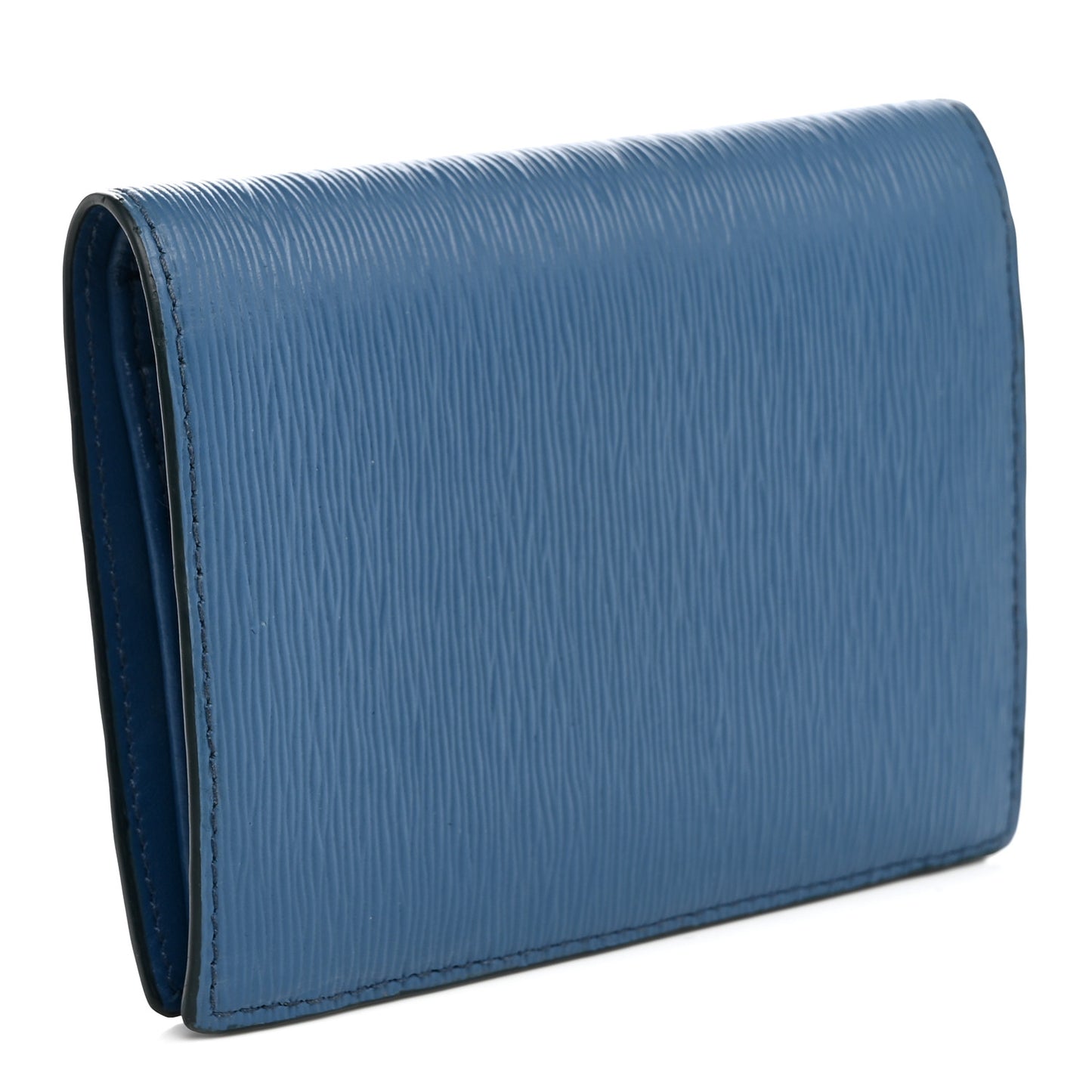 Vitello Move Triangle Bi-Fold Wallet Cobalto