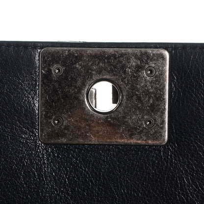 Chanel Metallic Calfskin Quilted Medium Boy Flap Black 7 of 9