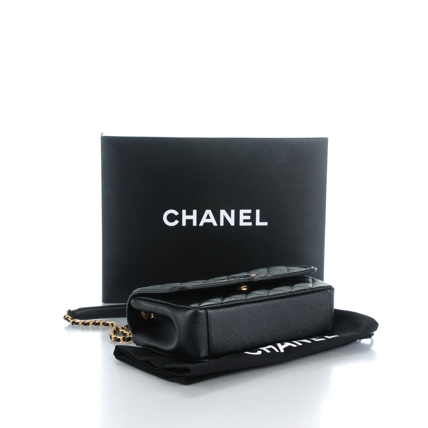 Chanel Caviar Quilted Small CC Filigree Flap Black 4 of 7