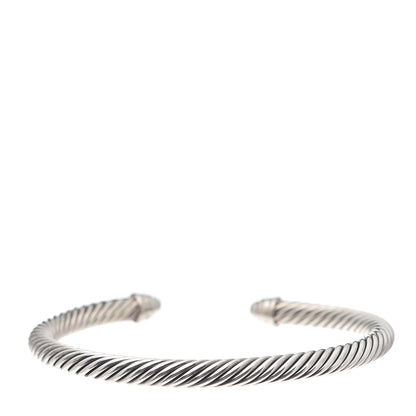 David Yurman Sterling Silver Diamond 5mm Cable Classics Bracelet 3 of 8