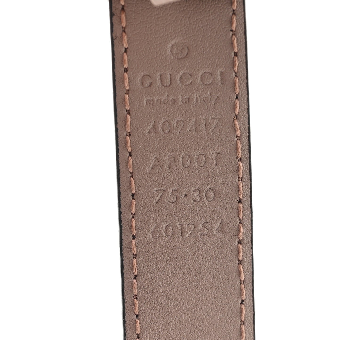 Calfskin Double G Belt 75 30 Porcelain Rose