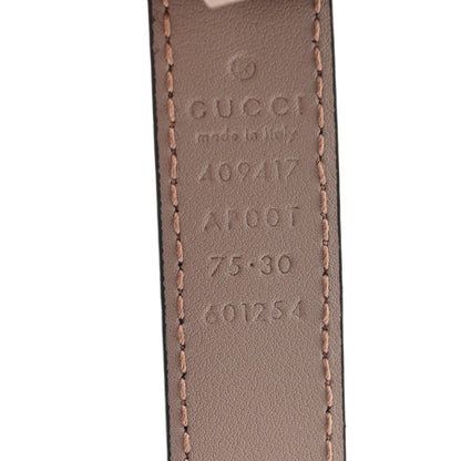 Gucci Calfskin Double G Belt 75 30 Porcelain Rose 3 of 4