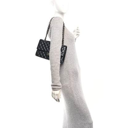 Chanel Lambskin Quilted Medium Double Flap Black 2 of 12