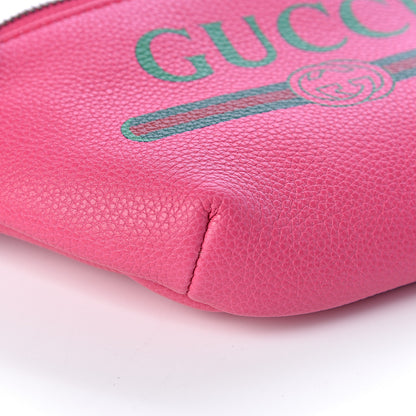 Gucci Grained Calfskin Small Logo Belt Bag Box Pink Green 9 of 10