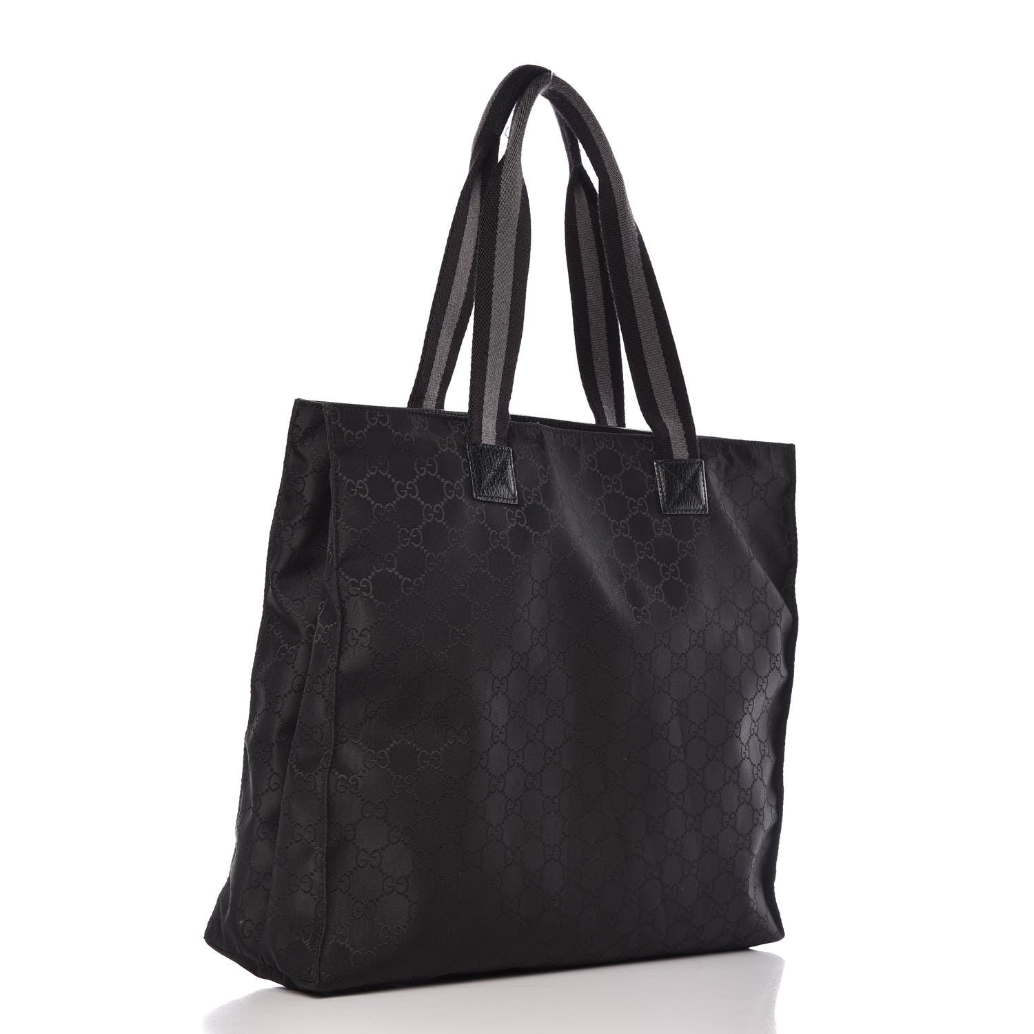 Gucci Nylon Monogram Tote Black 3 of 16