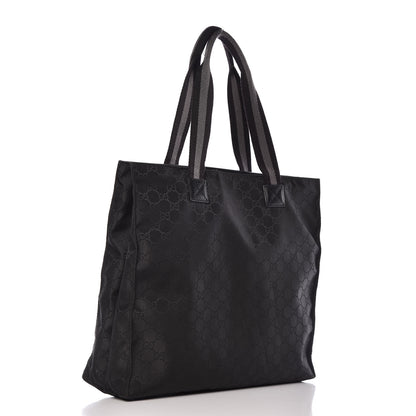 Gucci Nylon Monogram Tote Black 3 of 16