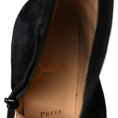 Christian Louboutin Suede Suprabooty 85 Ankle Boots 39.5 Black 8 of 9