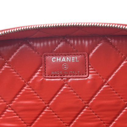 Chanel Lambskin Quilted Large Vanity Pouch Red 6 of 7