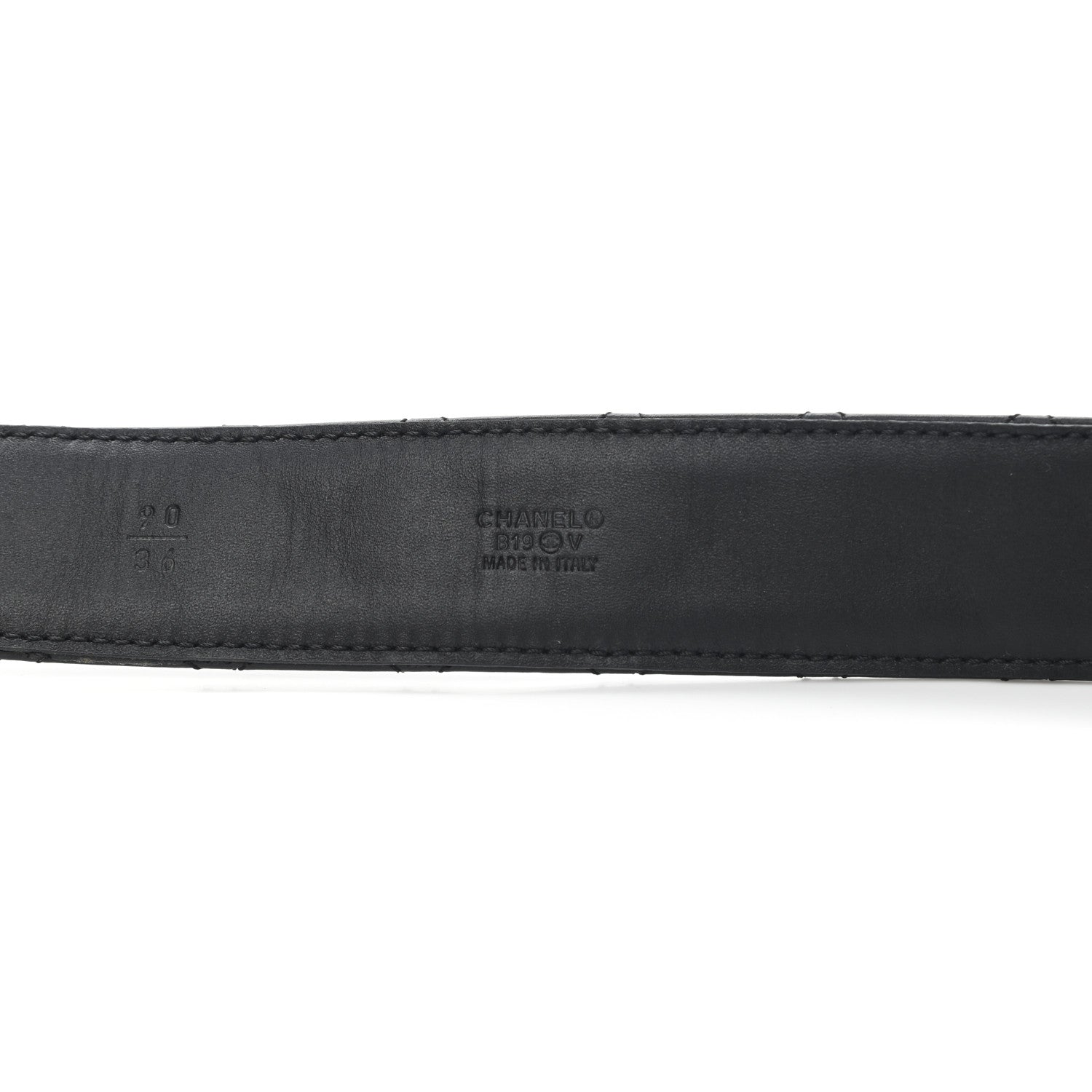 Chanel Lambskin Quilted CC Chain Belt 90 36 Black 3 of 6