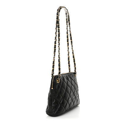 Chanel Lambskin Quilted Shoulder Bag Black 3 of 14